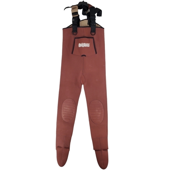 Hodgman Lakestream Fishing Waders Bib Chest Barefoot Men M 8-9 Feet Comfort Plus - Picture 1 of 15
